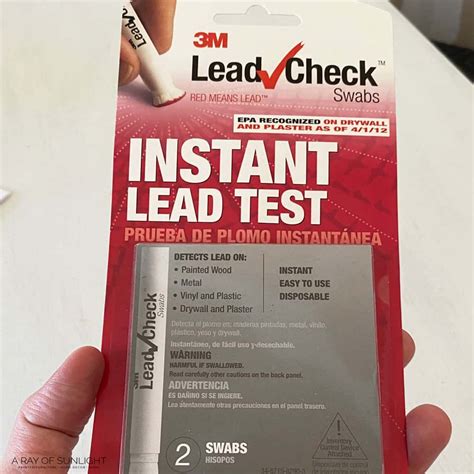 instant lead paint test kit|sherwin williams lead test kit.